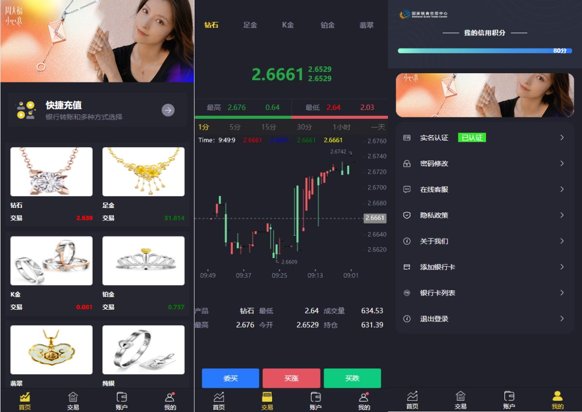 二开版微交易系统/贵金属微盘交易平台/前端uinapp